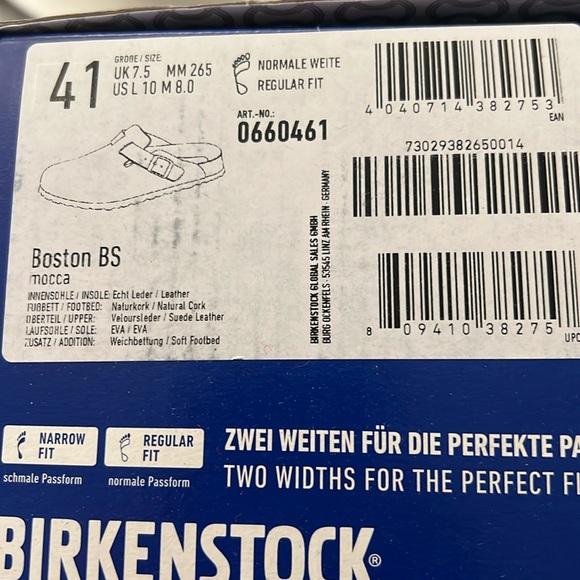 NWT BIRKENSTOCK Boston Soft Footbed Clog - Picture 2 of 6